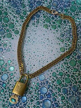 Louis Vuitton lock necklace